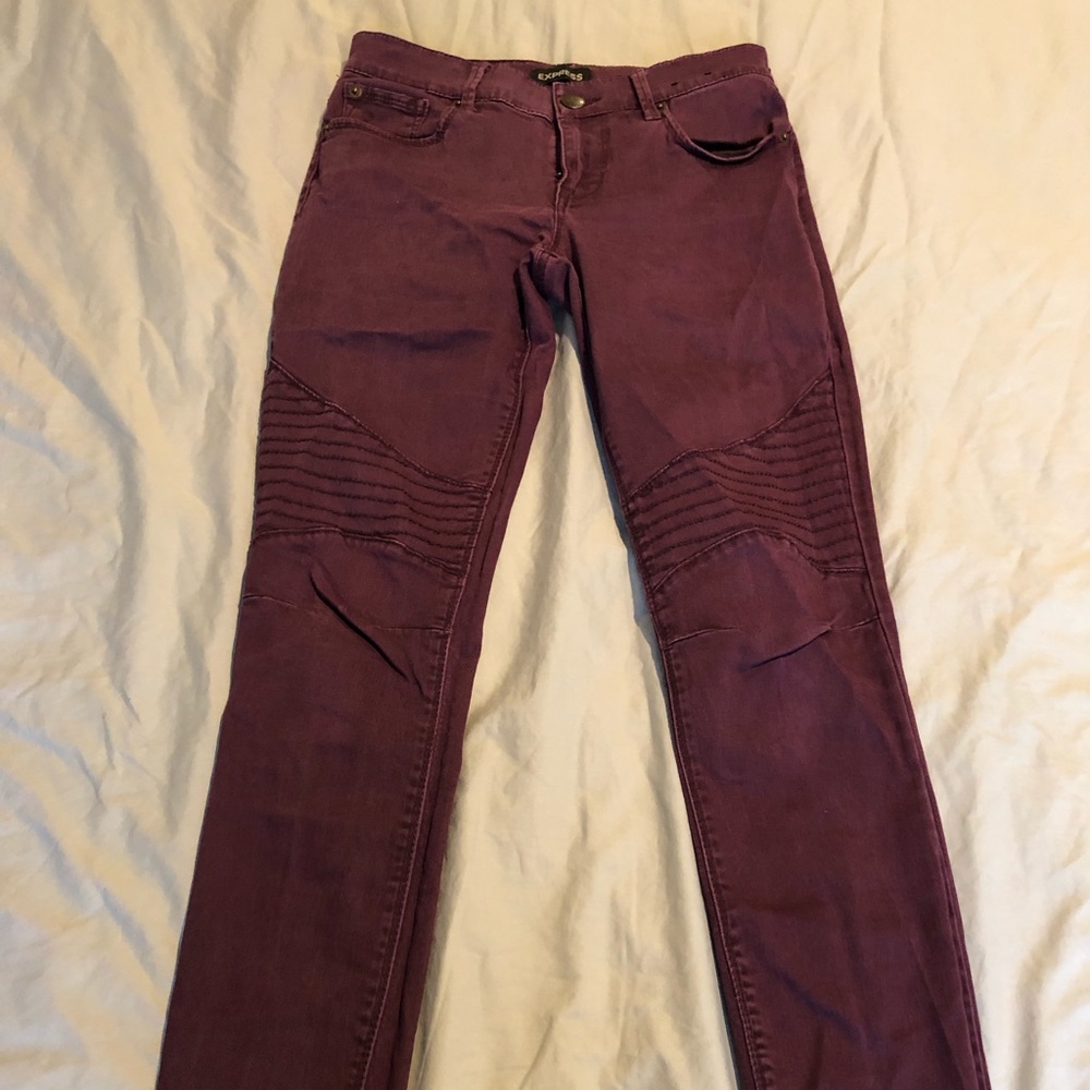 Express Moto Jean legging